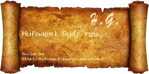 Hufnagel György névjegykártya
